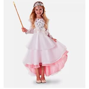 DISNEY STORE Girls GLINDA‎ DRESS Size 4 WIZARD OF OZ GREAT POWERFUL Good Witch